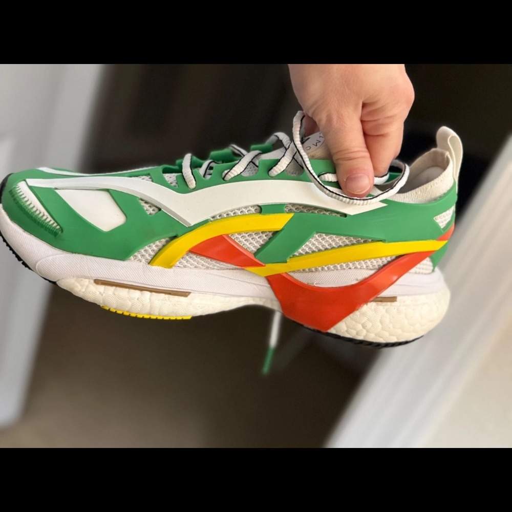 Size 8 Adidas Solar Glide x Stella McCartney Green Impact Orange - GX9860 Women - Picture 3 of 6